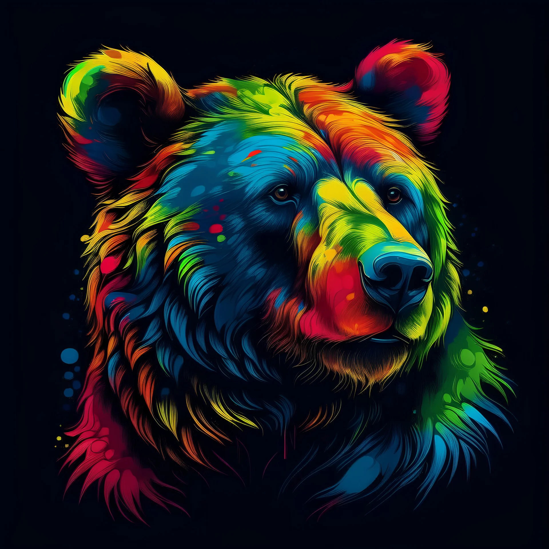 Colorful bear