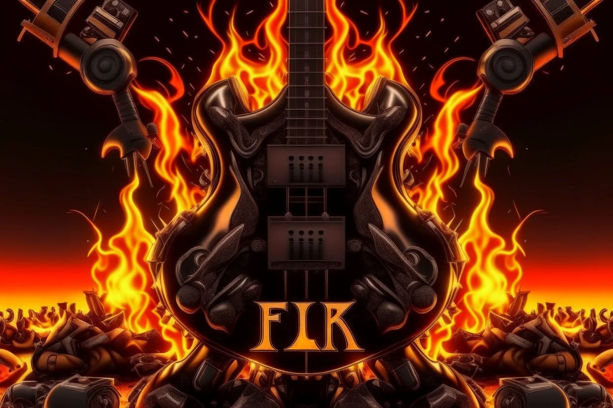 4k full details full lights firestarter logo emission musique metal non stop