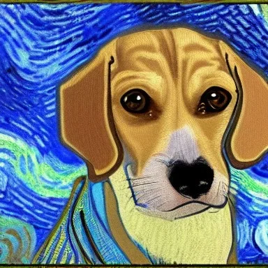 Beagle by van gogh