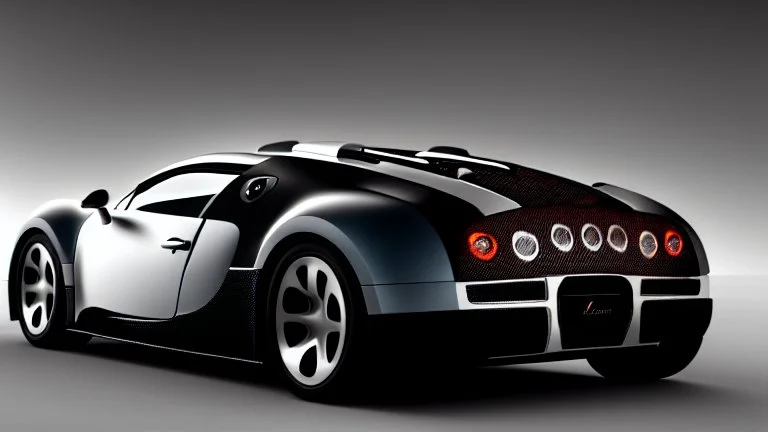 Armored Futuristic Bugatti Veyron Hyper Sport, Photorealistic,4k, Rear View, works for a pc wallpaper