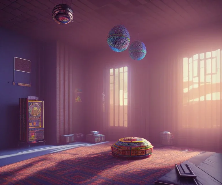 real estate, kente, interior, cinema 4d, octane render, high detail