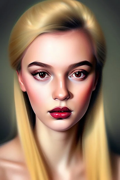 Extremely rich young pop artist called Ylva Muisosse known for her beauty Portrait