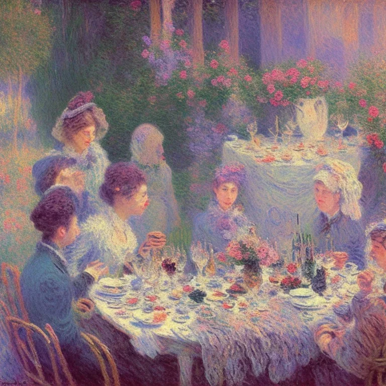 "The Brunch Club" by Monet.