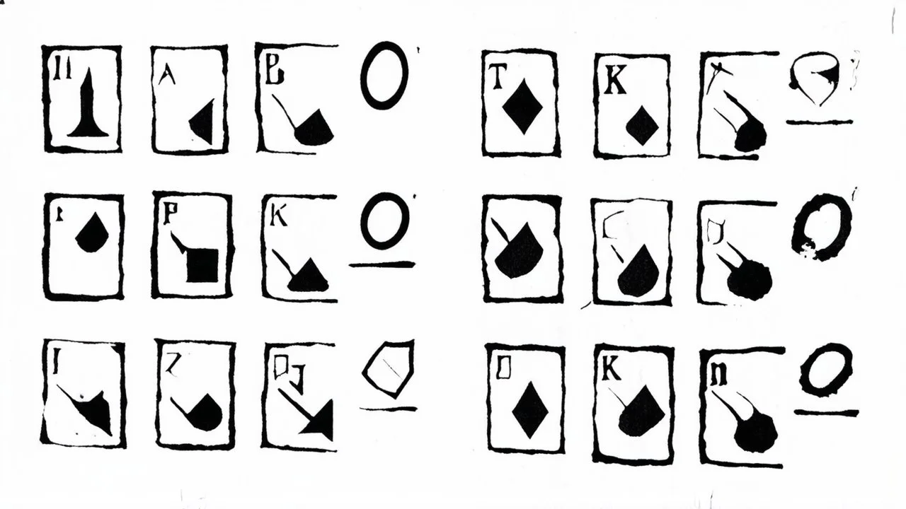 these symbols in old ink on degraded paper