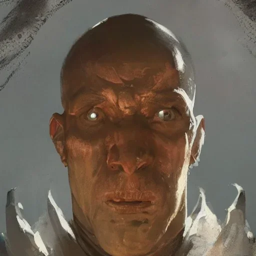 Portrait of a monk, grimdark, Frank Frazetta, Greg Rutkowski, hyperdetailed, dnd, trending on Artstation, Splash screen art, dynamic lighting, hyperdetailed, intricately detailed, a masterpiece, 8k resolution