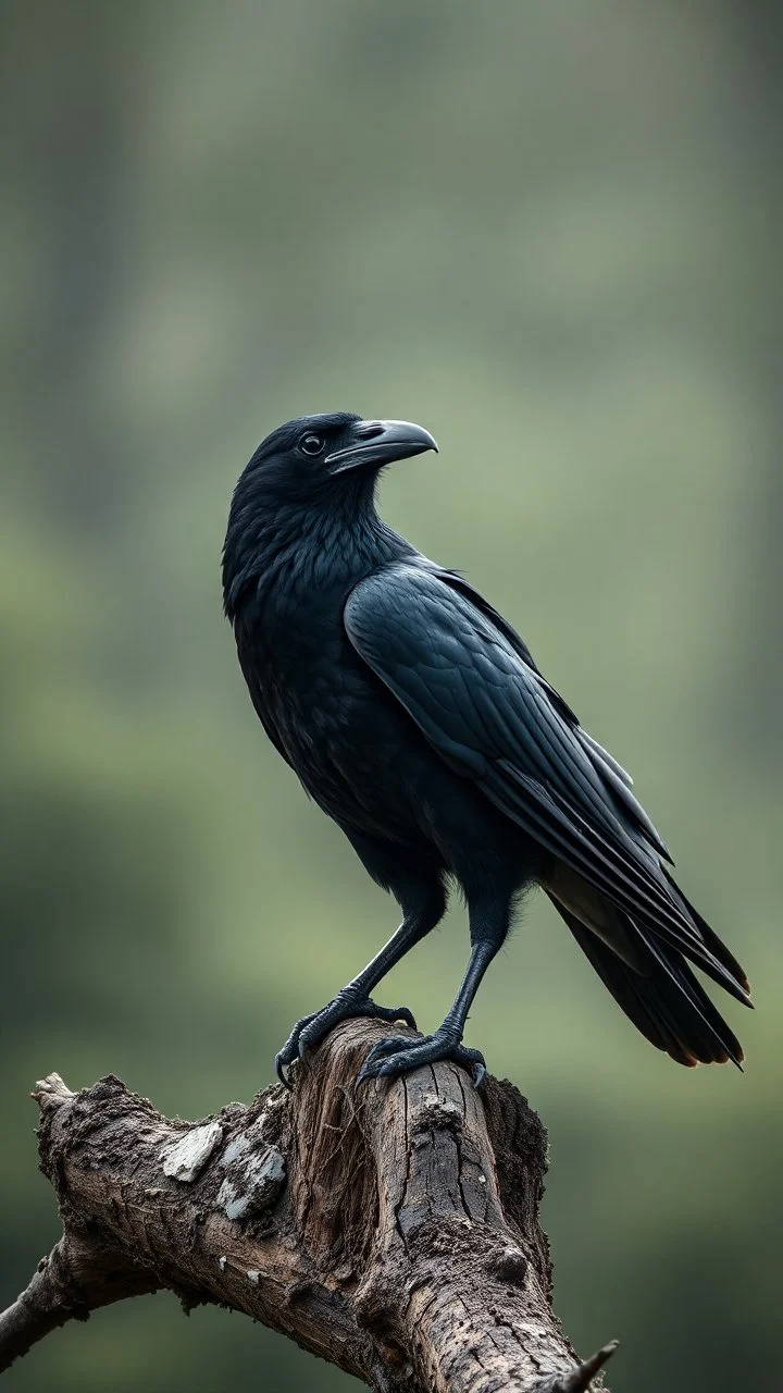 a crow, realistic , pro photography , high quality, and cinematic scene