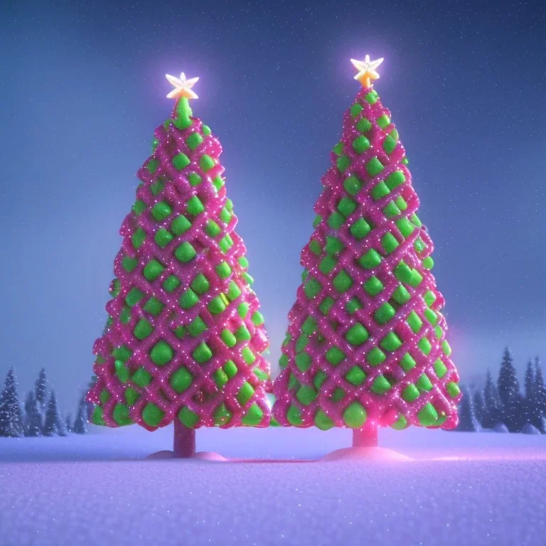 christmas tree made out of candy, 4k, 8k, highly detailed, cinematic, ultra photorealistic, ultra realistic, volumetric lighting