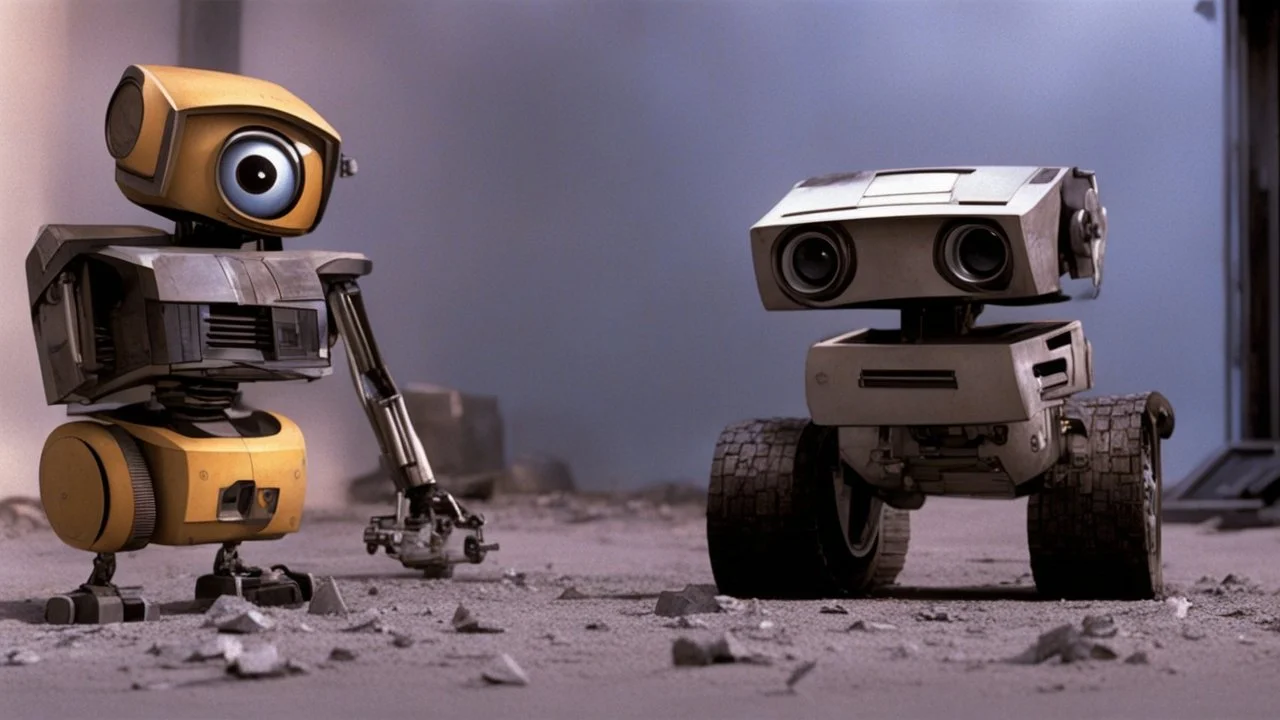 wall-e confronted to The Terminator (1984)