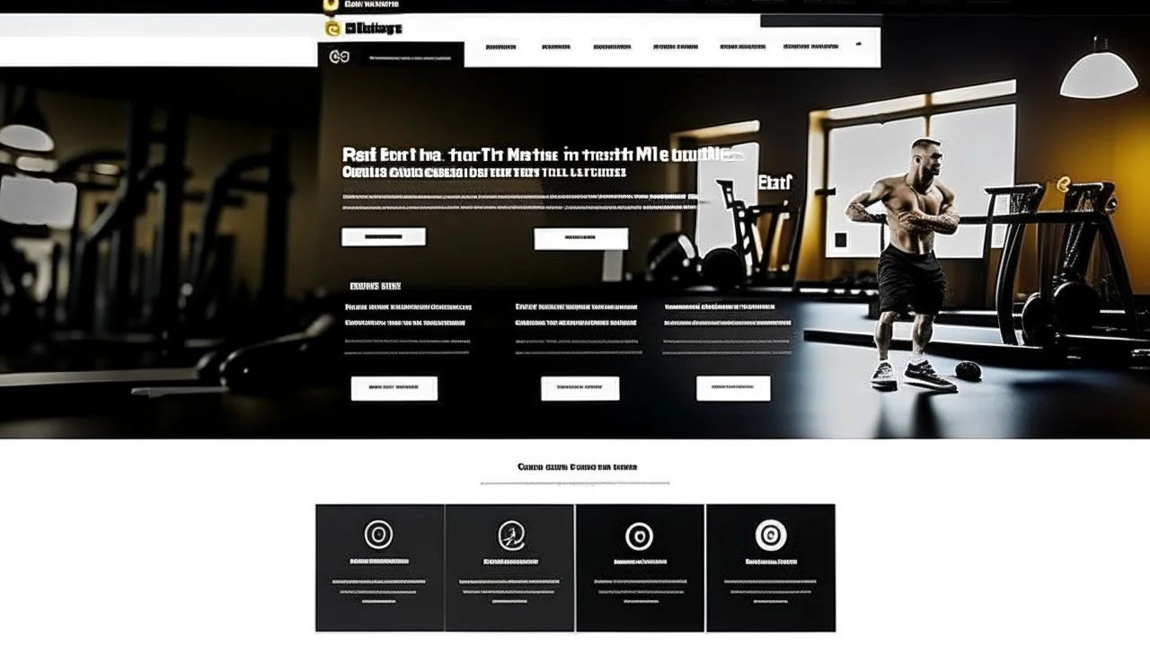 Design a user-friendly and visually appealing landing page for a gym website, prioritizing an intuitive user experience