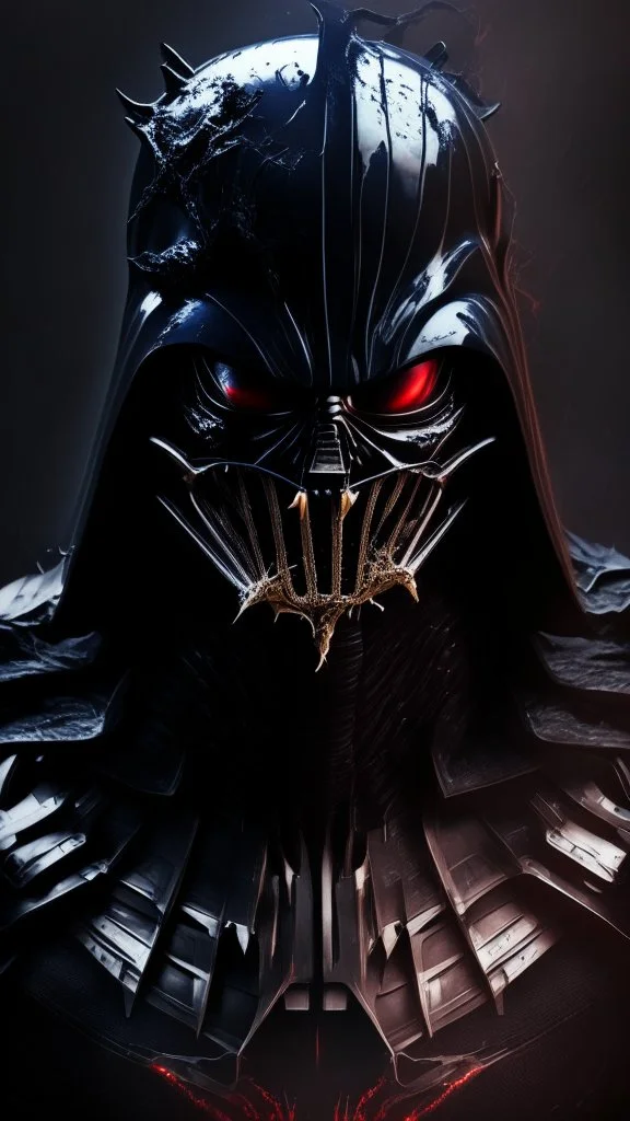 high def image of venom mixed with darth vader