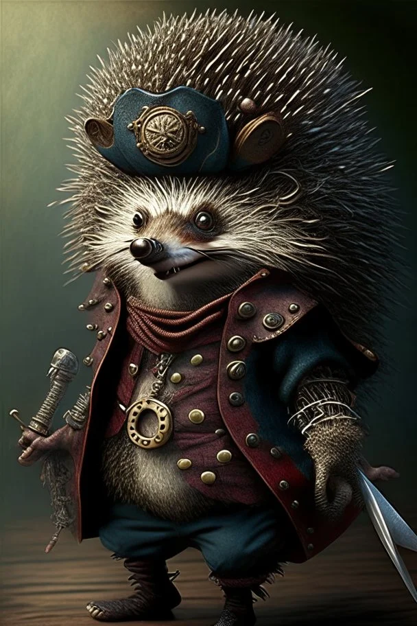 humanoid hedgehog pirate