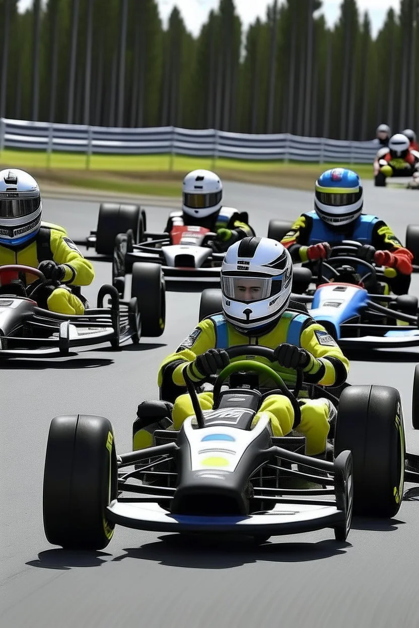 gokart champions close race