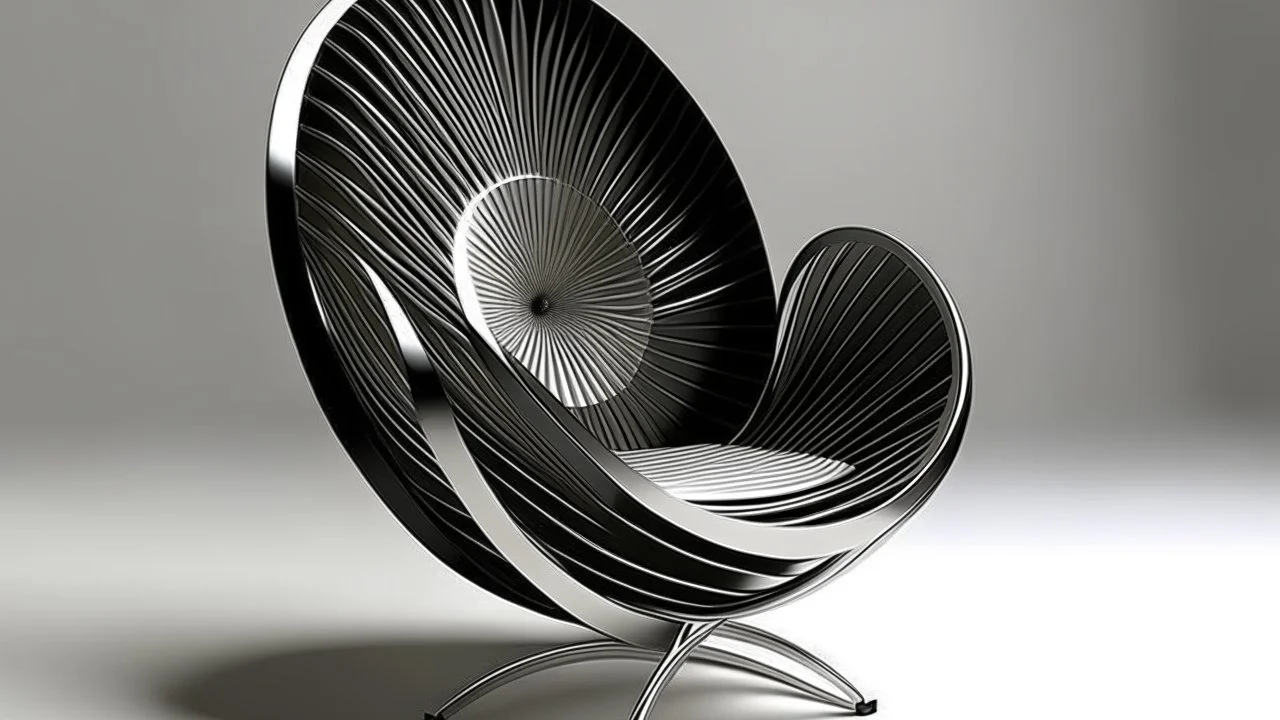 Fan shaped chair design modern