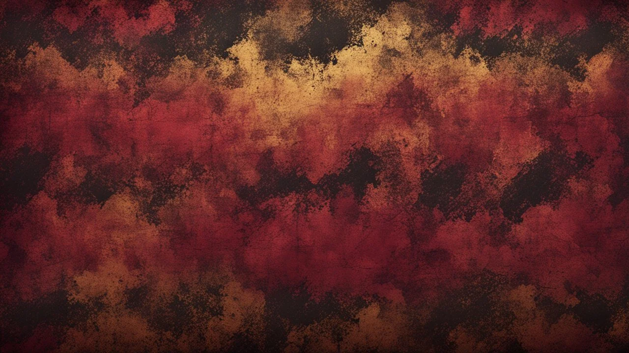 Hyper Realistic Maroon, Golden & Black Abstract Retro Grungy Texture