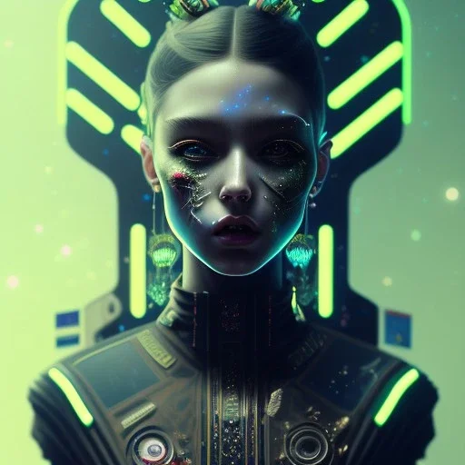 detailed portrait Young Rebel Girl cyberpunk futuristic ((neon)) tattoes, yakuza, styled hair Reflective puffy sheen film jacket, decorated traditional ornaments by ismail inceoglu dragan bibin hans thoma greg rutkowski Alexandros Pyromallis Nekro James Jean illustrated Perfect face, fine details, realistic shaded, fine-face, pretty face