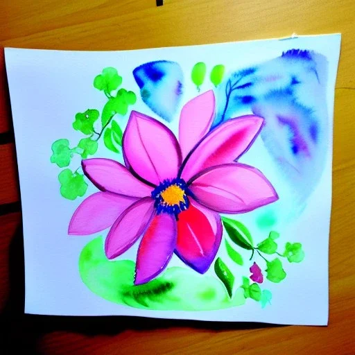 water color flower painting