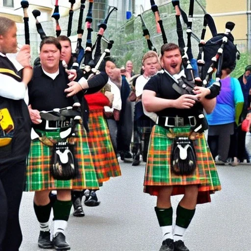 human bagpipe