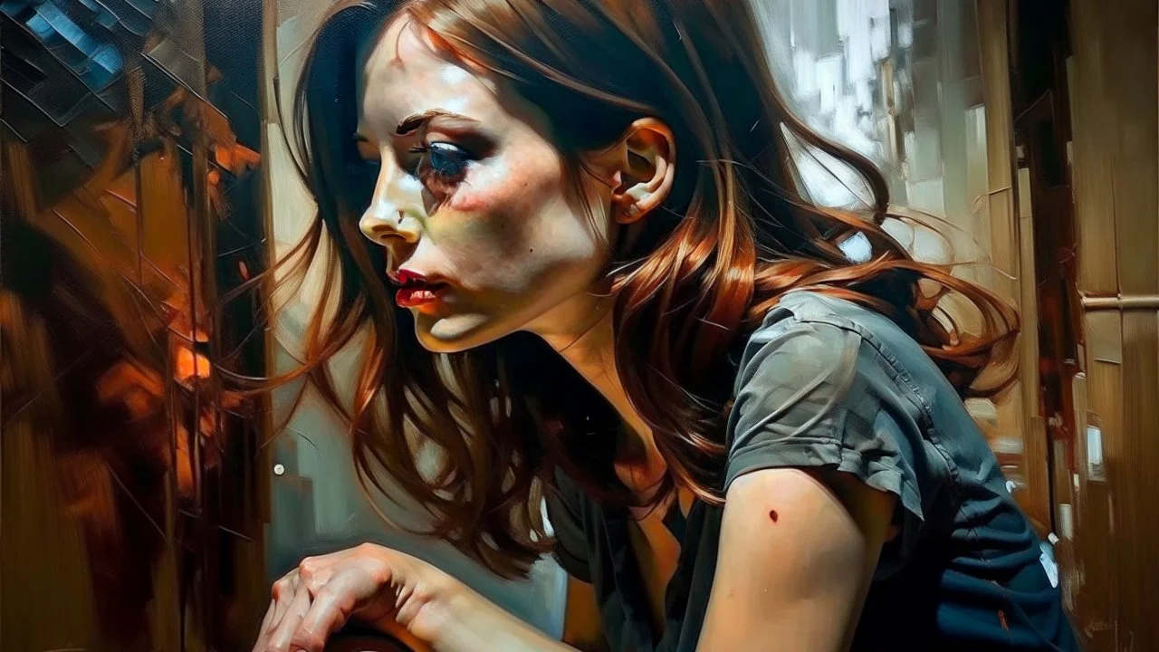 woman oil painting Fiona Staples