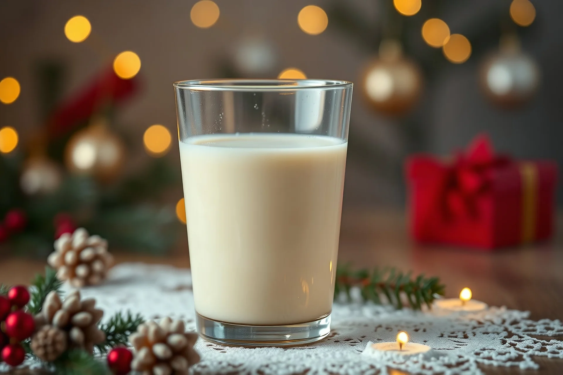 3d illustration of eggnog, milk. Festive mood, decoration. Hot drinks. Christmas. Camera settings : Full-frame , 100mm lens, f/1.2 aperture, ISO 100, shutter speed 60 seconds. Cinematic lighting, Unreal Engine 5, Cinematic, Color Grading, real time Photography, Shot on 70mm lense, Depth of Field, DOF, Tilt Blur, Shutter Speed 1/2500, F/13, White Balance, 45k, Super-Resolution, Megapixel , ProPhoto RGB, VR, tall, epic Lighting, Backlight, Natural Lighting, Incandescent