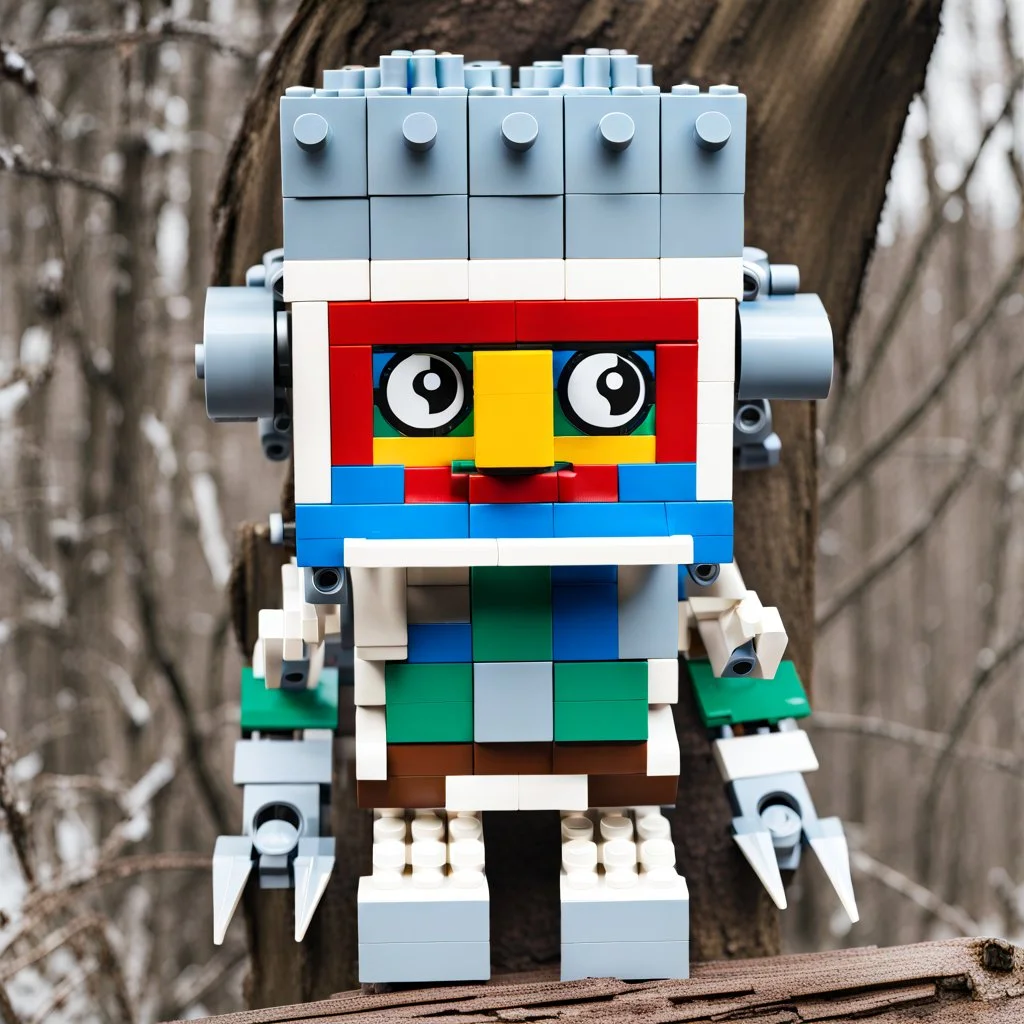 picture of a lego Brickheadz Yeti