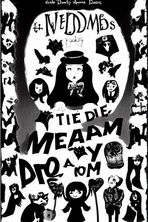 Wednesday Adams in dark room