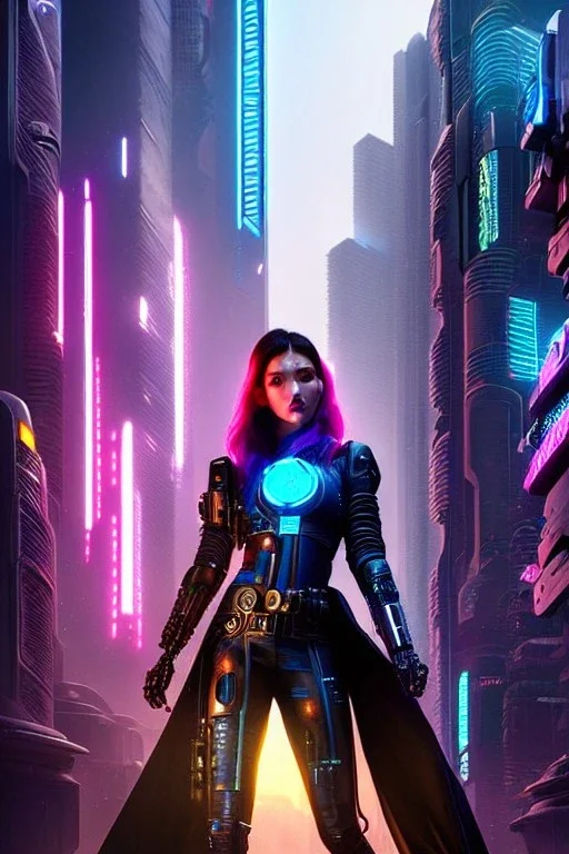 {((stunningly beautiful cyberpunk woman))}hyper realist, hyper detailed, intricated, awesome, masterpiece, trending on artstation, deviantart, perfectly centered subject, hyper realist shading lighting, greg rutkowski, magali villeneuve, artgerm, wlop, rossdraws