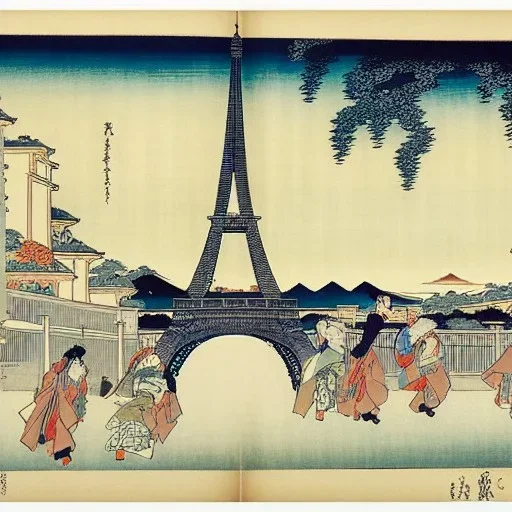 Paris par Hokusai.