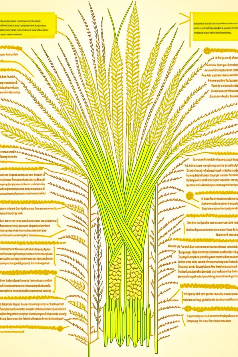 A mind map of wheat for interior design, and the writing language is Arabic