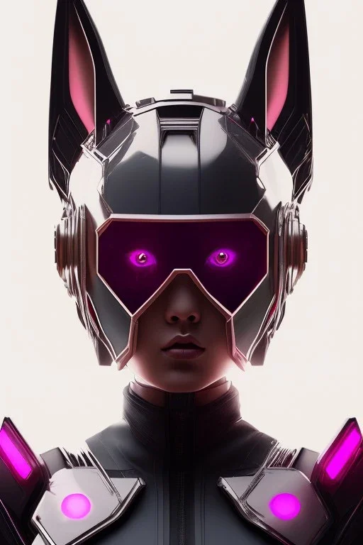 MCU Portrait, Front image, cyberpunk rabbit mask, asian woman, black pink color, latex dress, highly detailed, concept art, smooth, unreal engine 5, god rays, ray tracing, RTX, lumen lighting, ultra detail, volumetric lighting, 3d, finely drawn, high definition, high resolution.