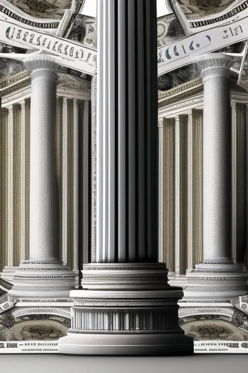 Generate a 3D animation portraying the US dollar, euro, and Japanese yen as towering, interconnected pillars of a global financial landscape. Employ realistic textures, lighting, and shadows to convey their prominence. Incorporate subtle movements to reflect the constant flux of currency markets, and surround the scene with financial charts and data visualizations for added depth.