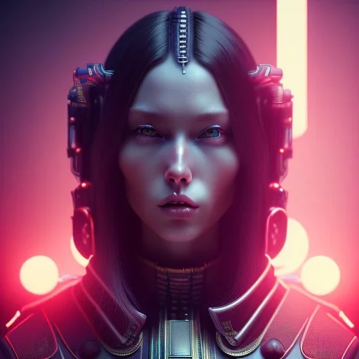 caucasian Woman, samurai, cyberpunk, neon, highly detailed, art stations, concept art, smooth, unreal engine 5, god rays, ray tracing, RTX, nanite polygons, lumen lighting, ultra detail, volumetric lighting, 3d, finely drawn, high definition, high resolution, gradient background