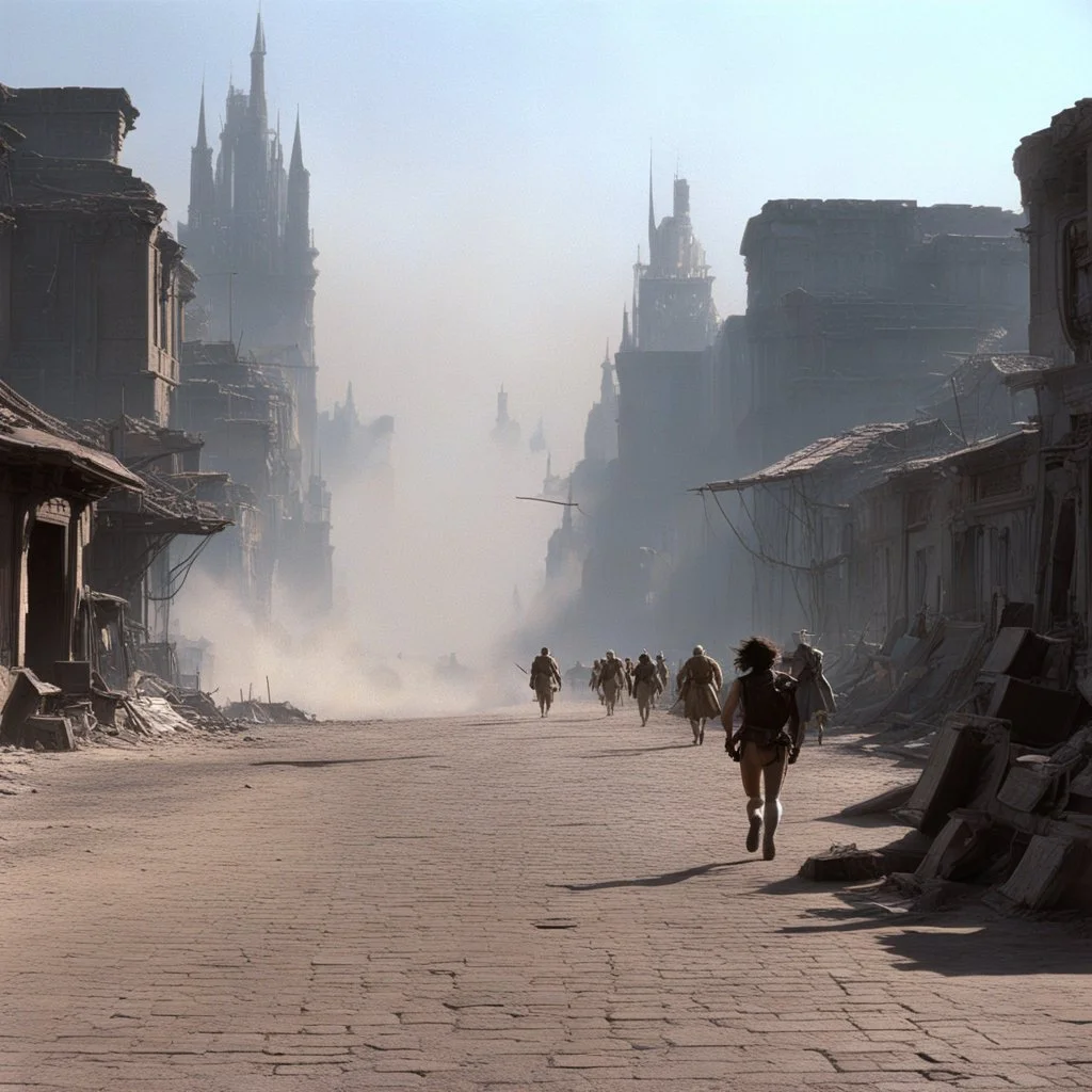 [high res picture fromBlade Runner (1982)] ...in this dust that was a city If I could find a souvenir Just to prove the world was here