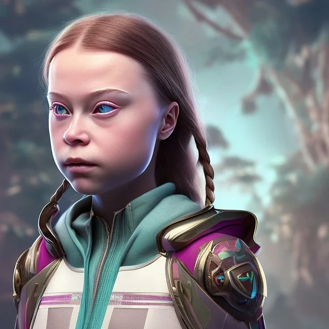 Greta Thunberg of a crystalised queen, atmospheric, realistic, unreal engine, cinematic lighting, octane render, transoarent, pink turquoise light