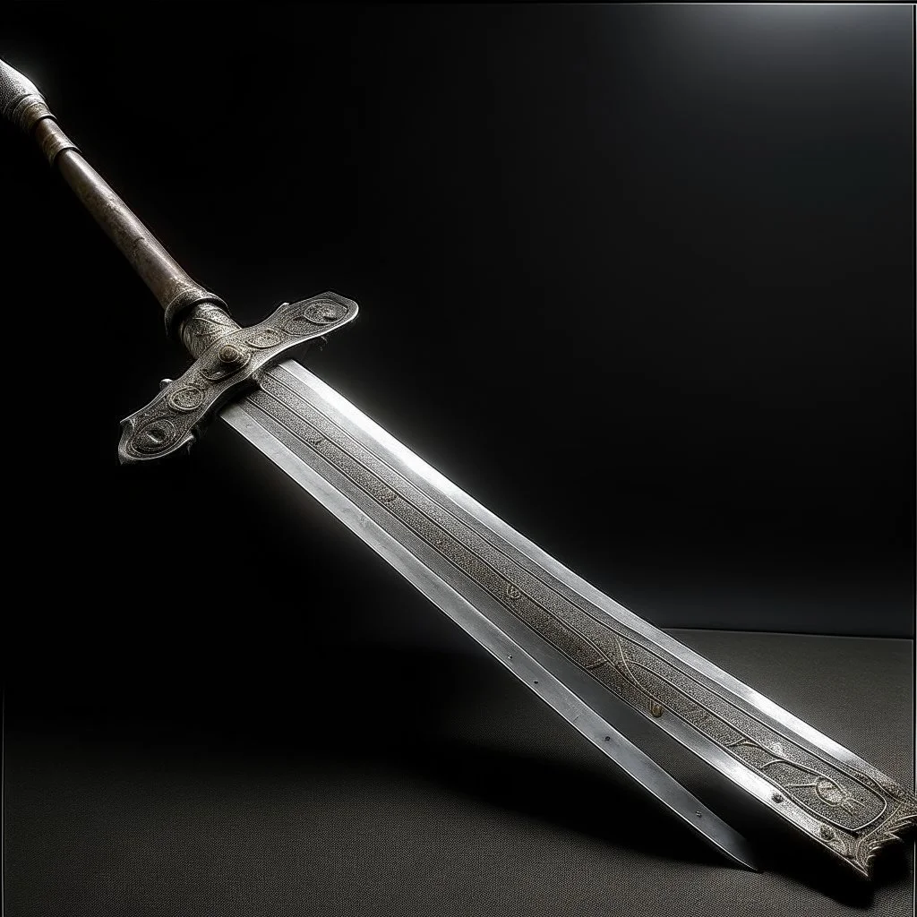 A legendary and wonderful long sword with two edges