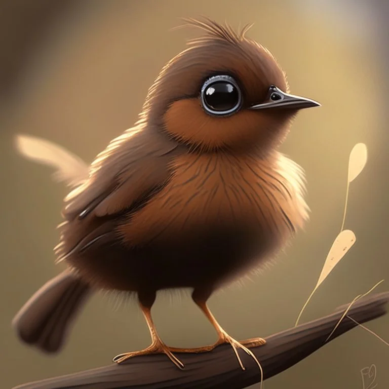 A cute brown bird, avatar