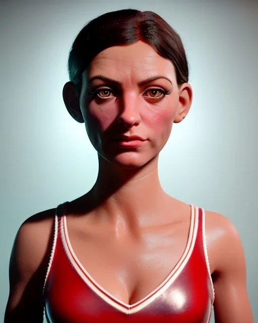 waitress woman muppet head, skin body and arms, concept art, retro style, smooth, unreal engine 5, god lights, ray tracing, RTX, lumen lighting, ultra detail, volumetric lighting, 3d.