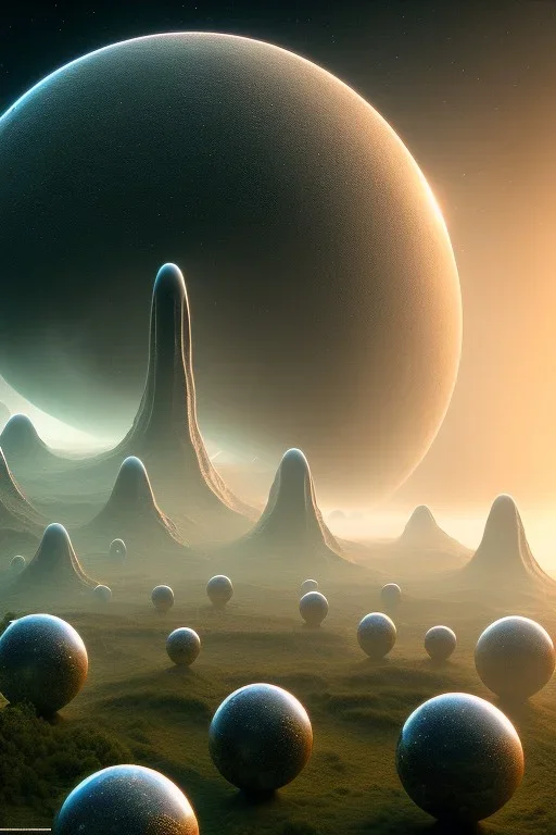 alien STRANGE WORLDS, 8k, finely detailed, photo realistic.