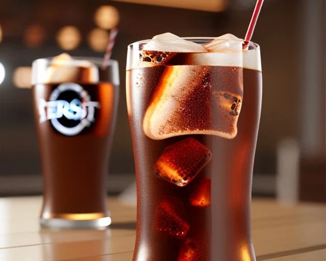 Brown cola drink fizzy