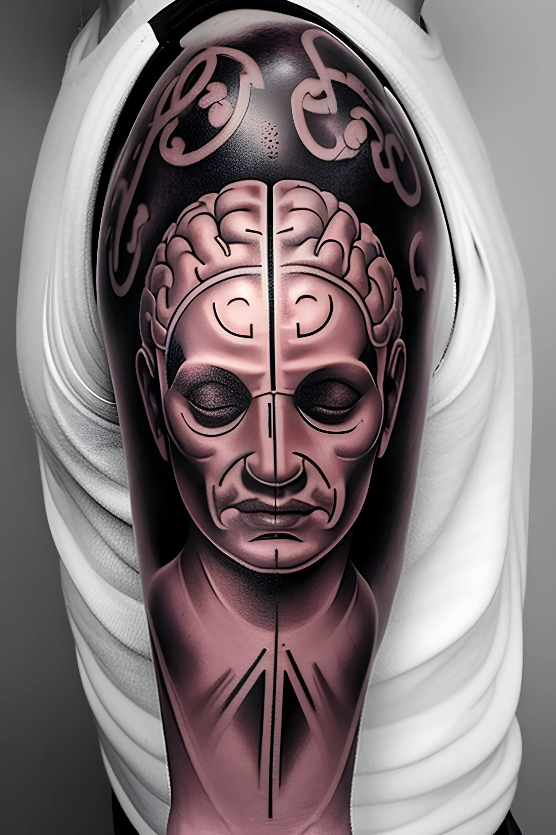 Brain tattoo