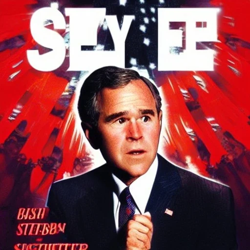 George Bush in a Saturday Night Fever dream movie poster