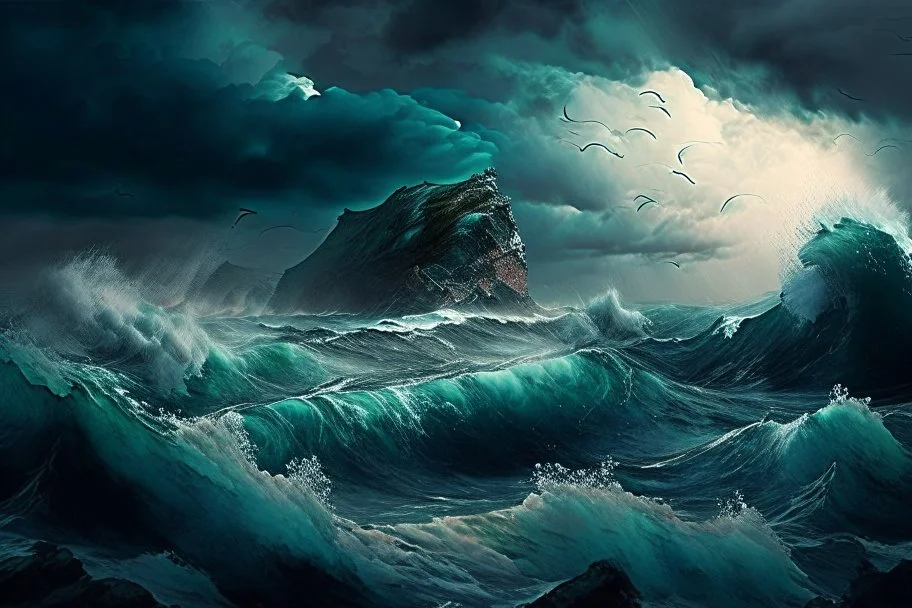 Seascape in the style of Chris