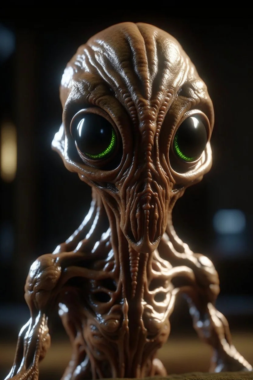 Cinnamon alien ,3d 4k octane render, smooth, sharp focus, highly detailed, unreal engine 5,