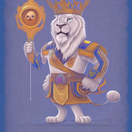 a Portrait of king lion as Brian Kesinger