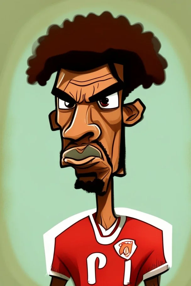 Vincent Abu Bakr Footballer. cartoon 2d