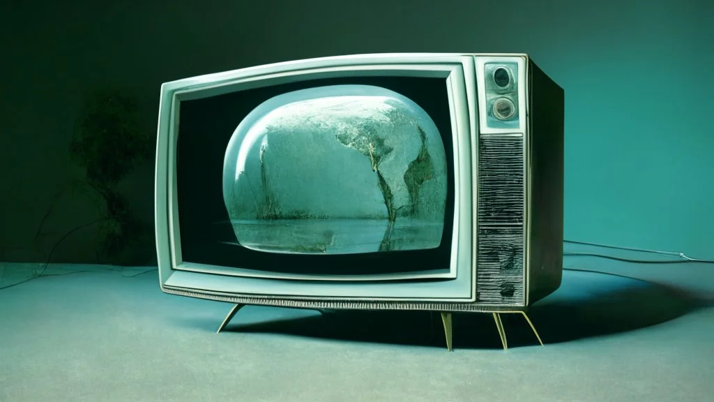 a television as a mirror