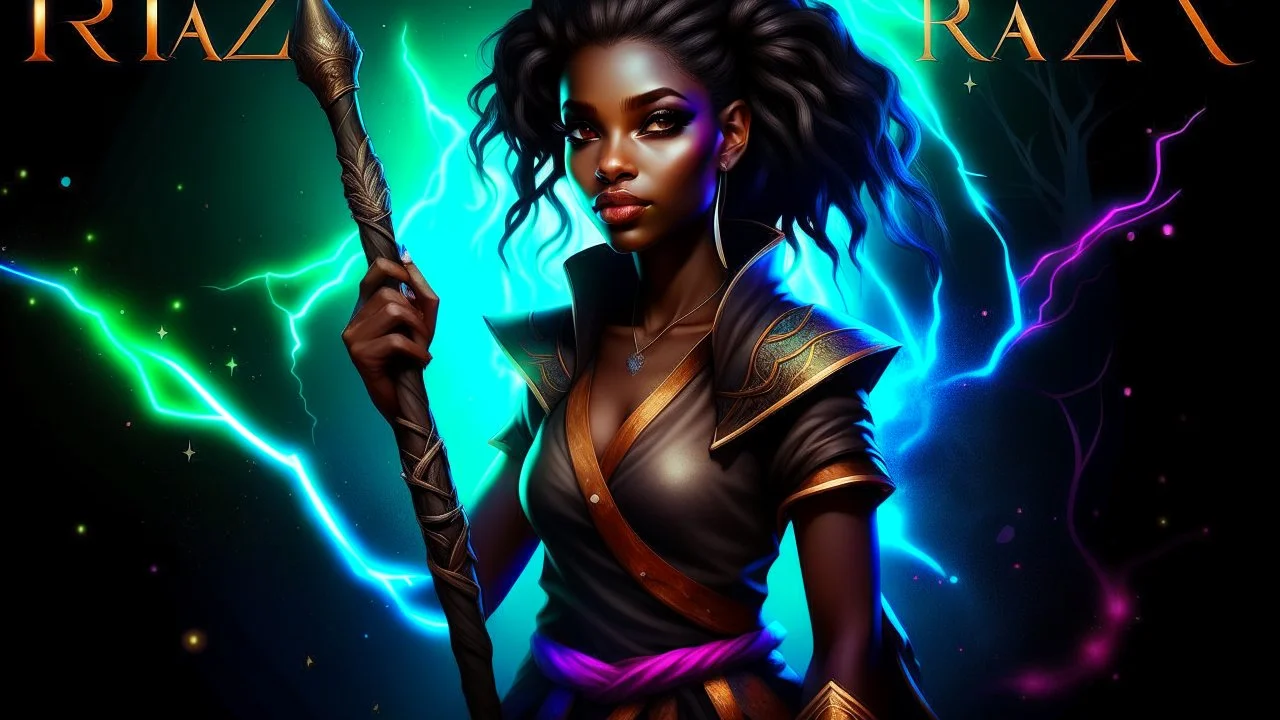 cover, a fantasy girl on a bright background holds a magic staff, with the ERAZE logo. The edges of the image fade to black.