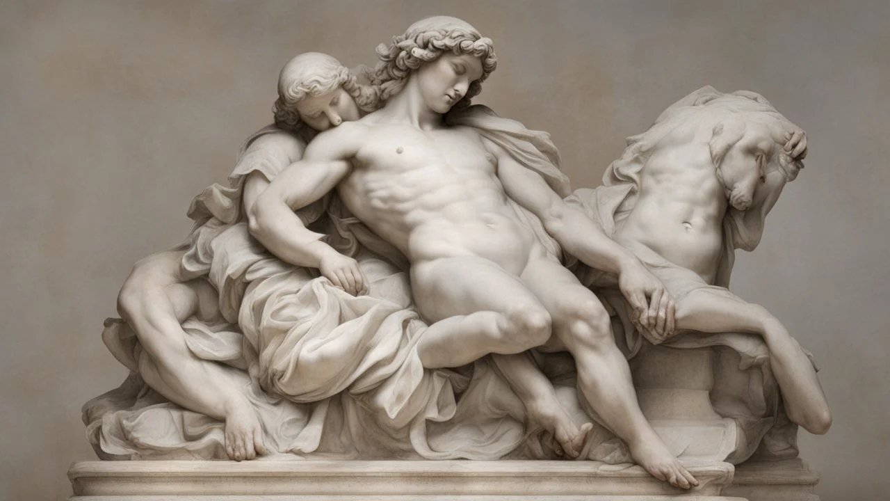 Marble sculpture by Andrea del sarto