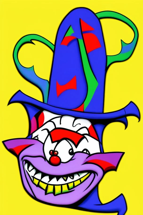 A jester hat if drawn for nickelodeon in the 1990s