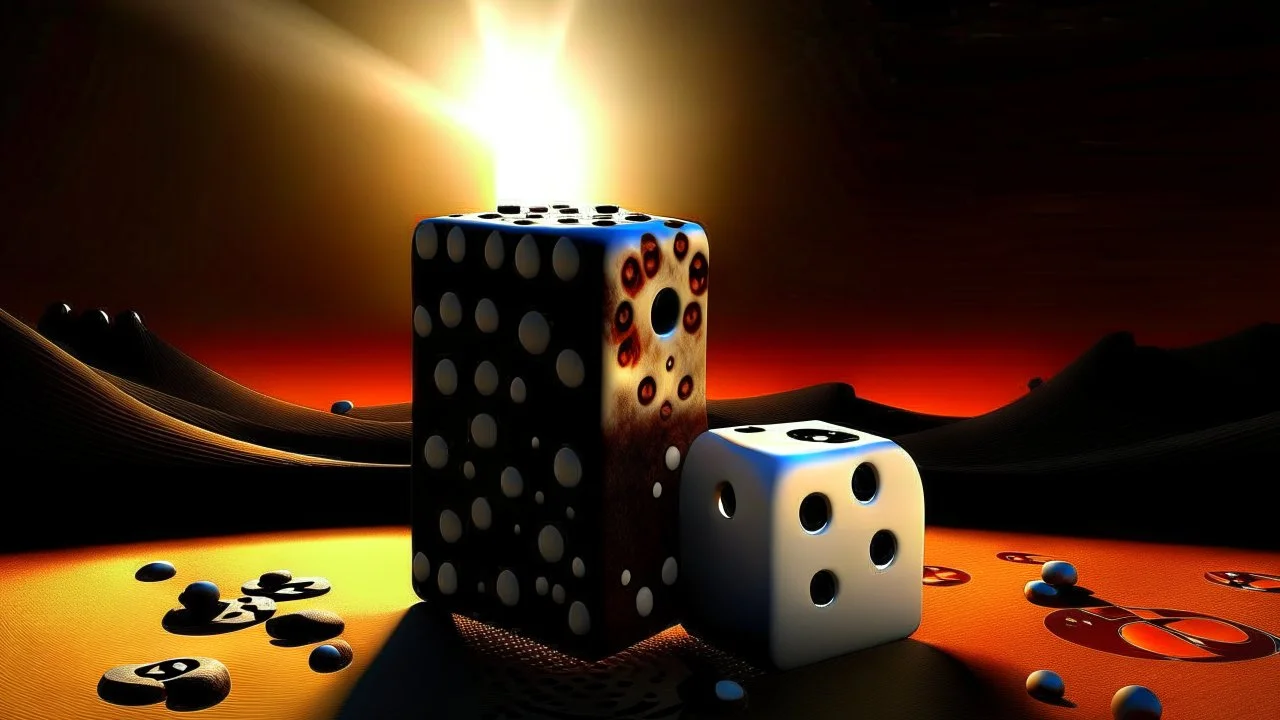 a Sun, dice a domino, half earth