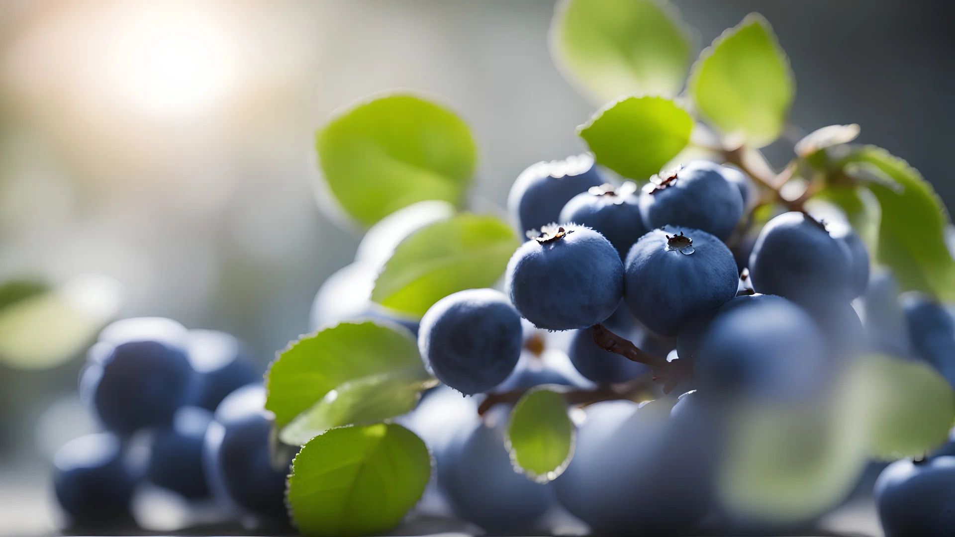 Blueberries,BACK LIGHT,Blurred background